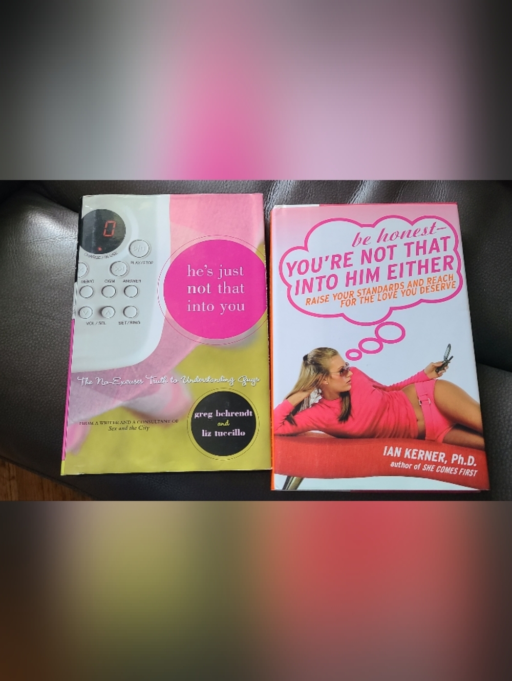 He’s Just Not That Into You + You’re Not That Into Him Books — Pink/White Covers